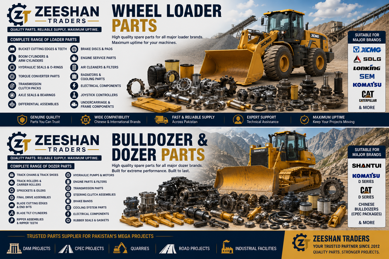 Bulldozer & Dozer Parts